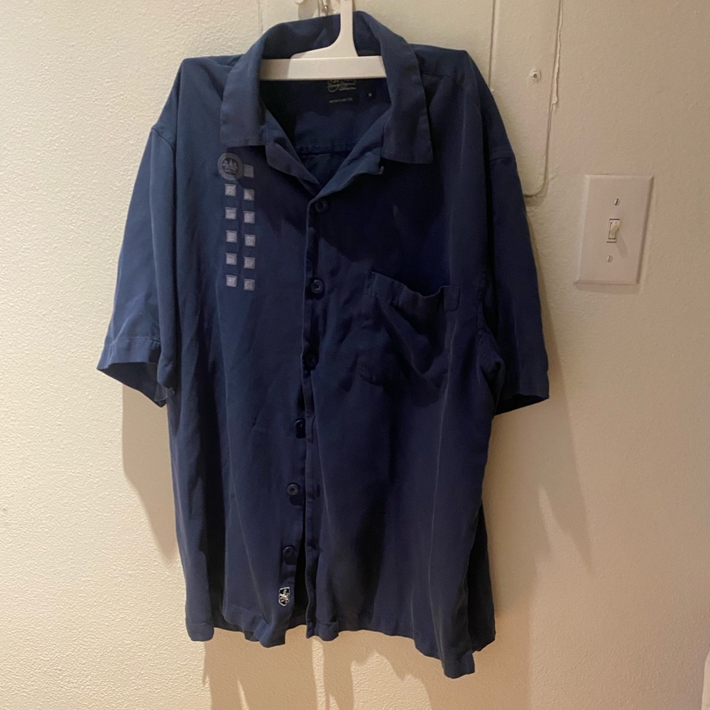 Blue Bowling shirt